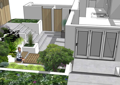 3D model of garden design